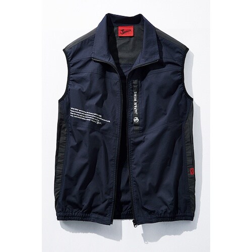 自重堂 空調服ベスト ネ−ビ− LL