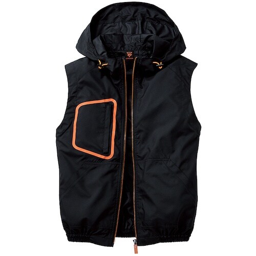 自重堂 空調服ベスト ブラツク 4L