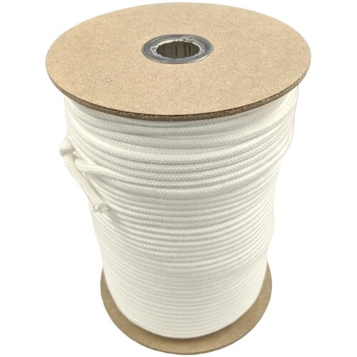 福井金属工芸 丸ひも 白 16打径4mm 100m