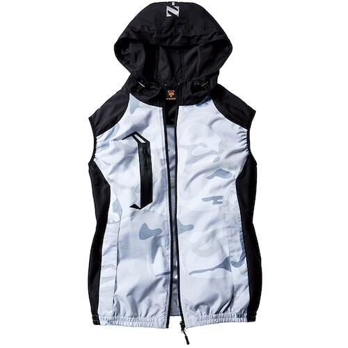 自重堂 空調服ベスト シルバ−カモフラ M