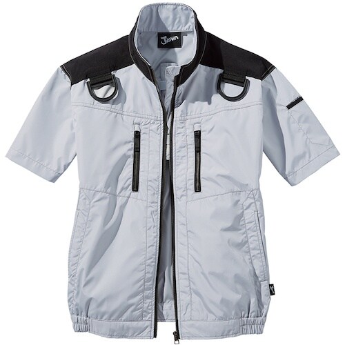 自重堂 空調服半袖ブルゾン シルバ− LL