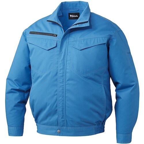 自重堂 空調服長袖ブルゾン ライト ブル− L