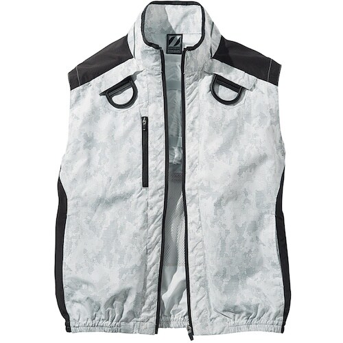 自重堂 空調服ベスト シルバ−カモフラ M