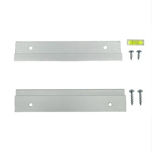 福井金属工芸 水平器付ハンガーレール 140mm