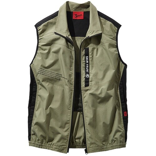 自重堂 空調服ベスト カ−キ LL