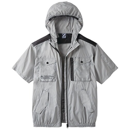 自重堂 空調服半袖ブルゾン グレ− M