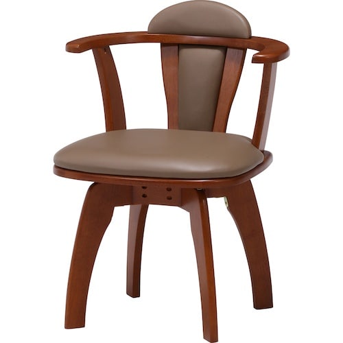 不二貿易 ダイニング 肘付回転チェアー#6270−