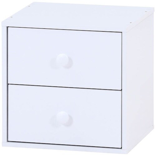 不二貿易 キューブボックス 引出2杯 WH