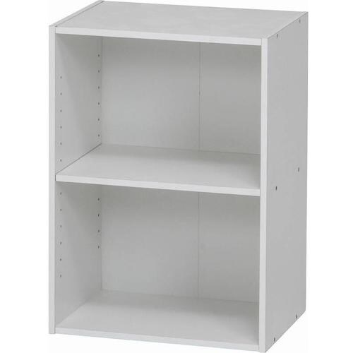 不二貿易 カラーボックス 可動棚2段 WH