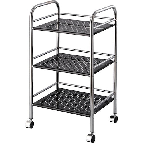 不二貿易 マルチワゴン3段 BK/CR