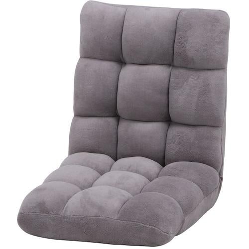 不二貿易 ふわもこ フロアチェア グレージュ