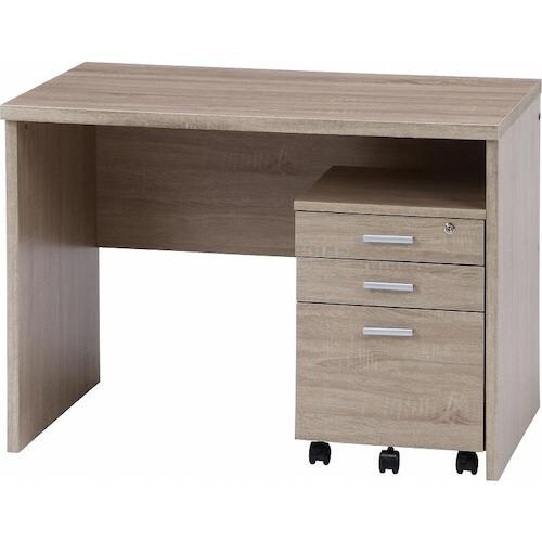 不二貿易 デスク2点セット ホワイトオーク