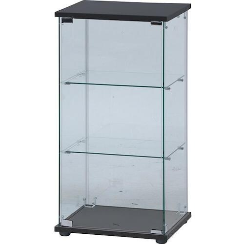不二貿易 ガラスコレクションケース(クリア)3段