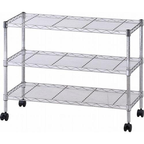 不二貿易 メタルTVラック3段 MTV−3CR