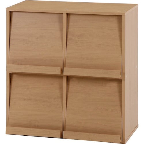 不二貿易 ディスプレイラック 4マス ナチュラル