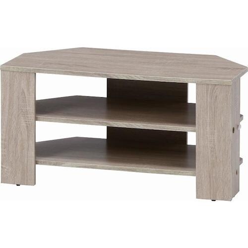 不二貿易 コーナーTV台 ホワイトウォッシュ