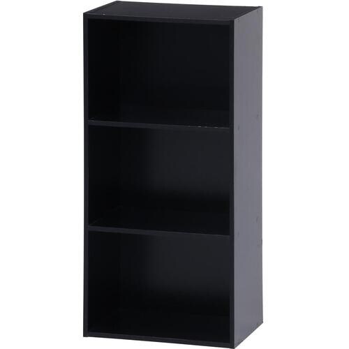 不二貿易 カラーボックス 3段 HP943 ブラッ