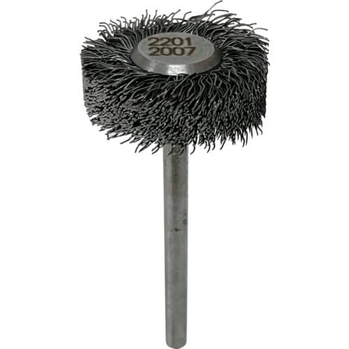 リューター 軸付ホイール型ブラシ