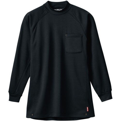 桑和 50428 長袖ハイネックシャツ(胸ポケット