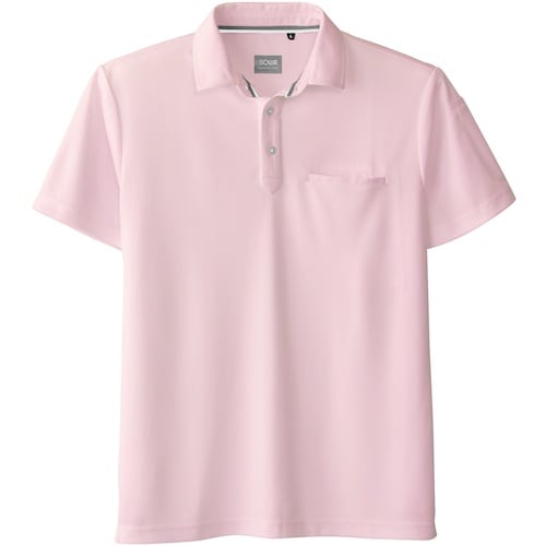 桑和 50727 半袖ポロシャツ(胸ポケット付き)