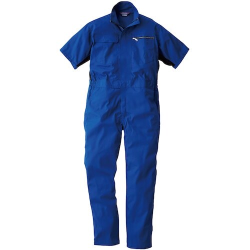 桑和 39017 半袖つなぎ ブルー 6L