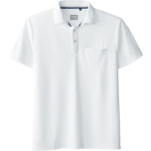 桑和 50727 半袖ポロシャツ(胸ポケット付き)