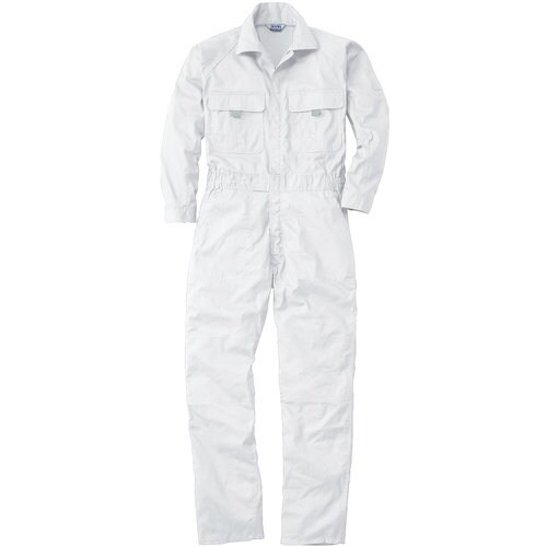 桑和 9800 つなぎ ホワイト LL