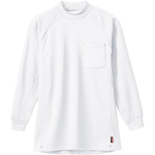 桑和 50428 長袖ハイネックシャツ(胸ポケット