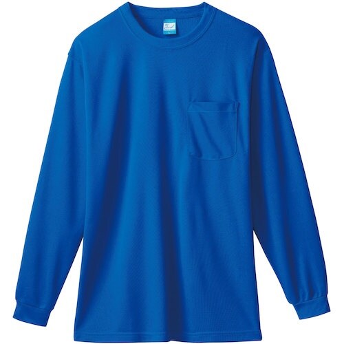 桑和 50122 長袖Tシャツ(胸ポケット付き)