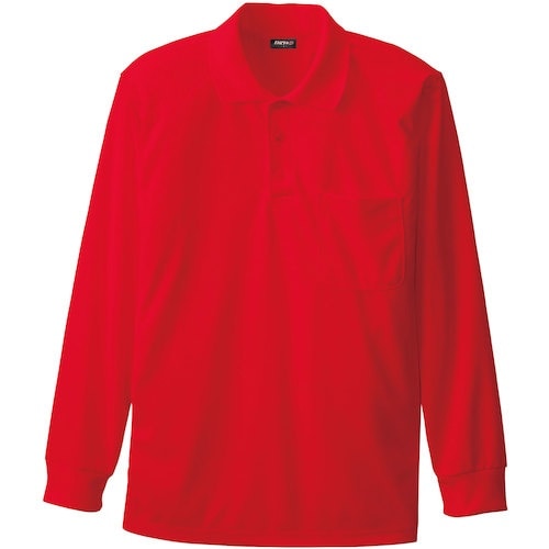 桑和 50390 長袖ポロシャツ(胸ポケット付き)