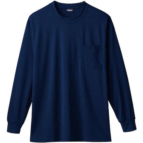 桑和 50384 長袖Tシャツ(胸ポケット付き)