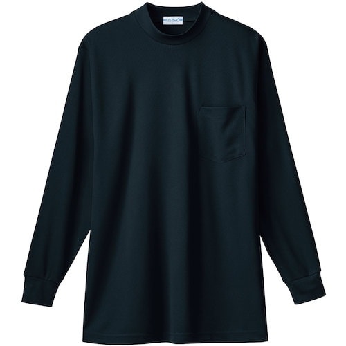 桑和 50128 長袖ローネックTシャツ(胸ポケッ