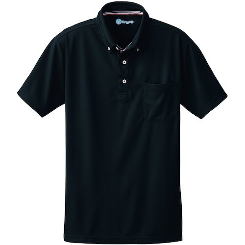 桑和 50391 半袖ボタンダウンポロシャツ(胸ポ