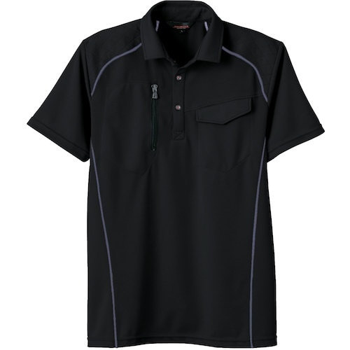 桑和 50587 半袖ポロシャツ(胸ポケット付き)