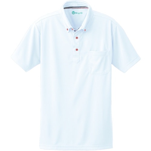 桑和 50391 半袖ボタンダウンポロシャツ(胸ポ