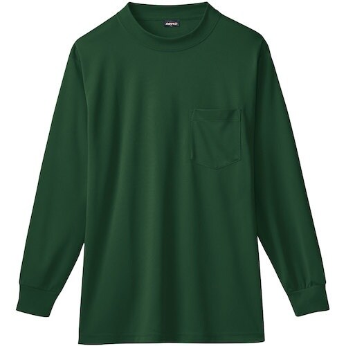 桑和 50388 長袖ローネックシャツ(胸ポケット