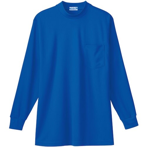 桑和 50128 長袖ローネックTシャツ(胸ポケッ