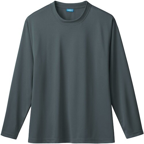 桑和 50382 長袖Tシャツ チャコールグレー