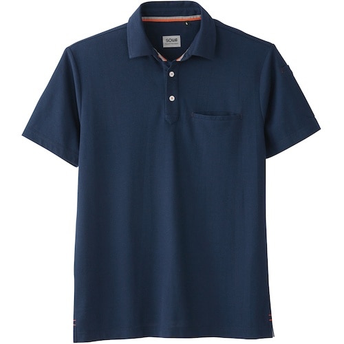 桑和 50727 半袖ポロシャツ(胸ポケット付き)