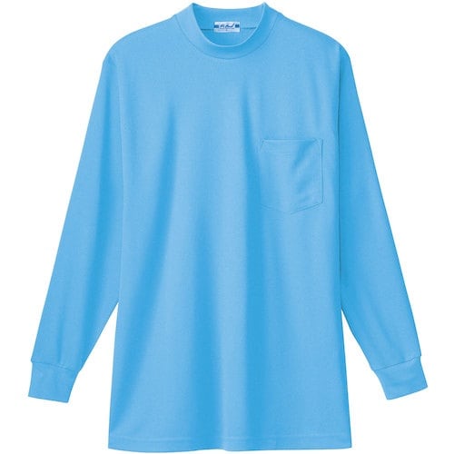 桑和 50128 長袖ローネックTシャツ(胸ポケッ