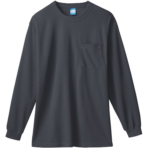 桑和 50122 長袖Tシャツ(胸ポケット付き)