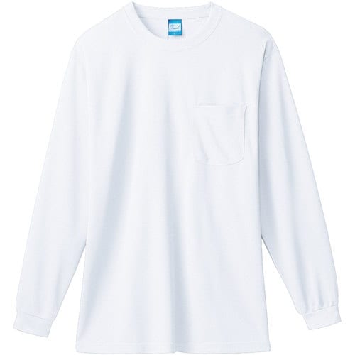 桑和 50122 長袖Tシャツ(胸ポケット付き)