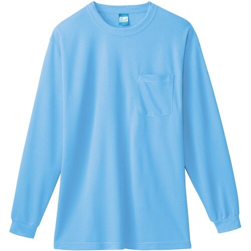 桑和 50122 長袖Tシャツ(胸ポケット付き)