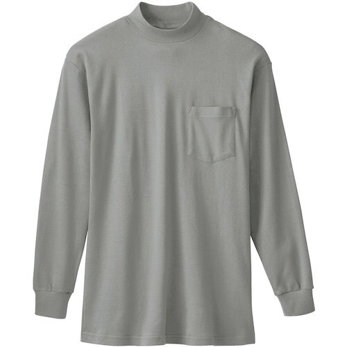 桑和 50108 長袖ハイネックTシャツ(胸ポケッ