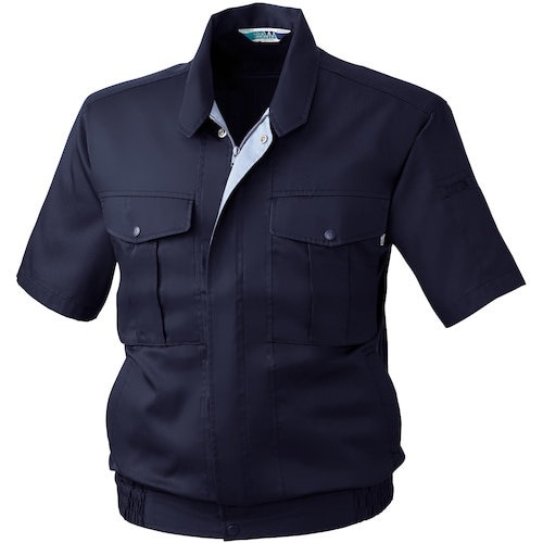 桑和 VA411 半袖ブルゾン ネイビー 4L