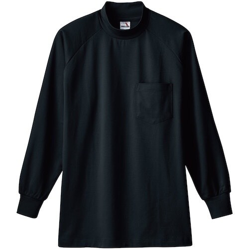 桑和 0058 長袖ハイネックTシャツ(胸ポケット