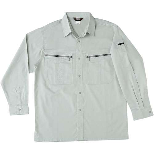 桑和 275 長袖シャツ グレー L