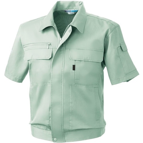 桑和 EC421 半袖ブルゾン モスグリーン M