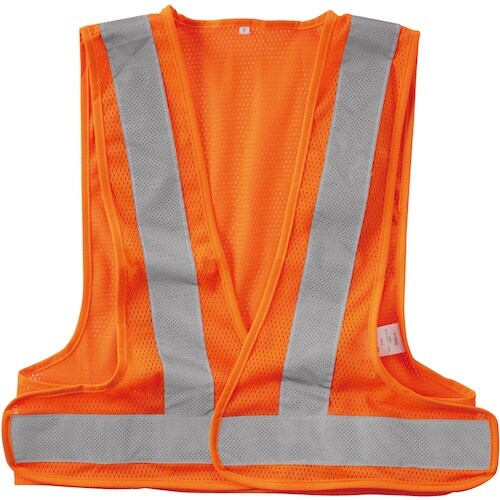 桑和 80005 メッシュベスト 蛍光オレンジ F