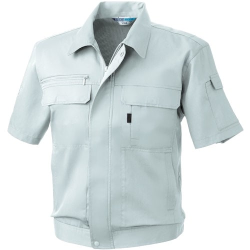 桑和 EC421 半袖ブルゾン シルバーグレー 3